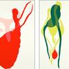 Rachel Bers
Fata Morgana
2010-2011
colored vellum on paper 
30” x 22” and 30” x 20” 